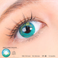 Sweety Anime Turquoise (1 lens/pack)-Colored Contacts-UNIQSO