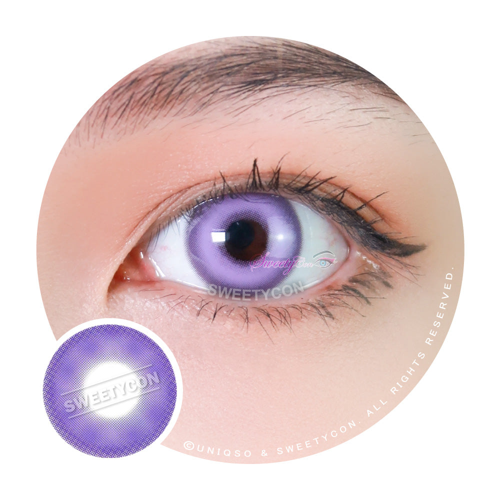 Sweety Milkshake Violet (1 lens/pack)-Colored Contacts-UNIQSO