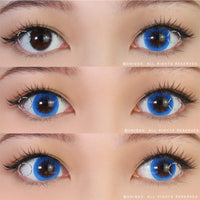 Western Eyes Bubble Blue (1 lens/pack)-Colored Contacts-UNIQSO