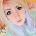 Western Eyes Dolly+ Grey (1 lens/pack)-Colored Contacts-UNIQSO