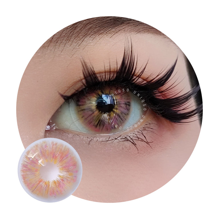 TopsFace Milky Star Pink Colored Contact Lenses