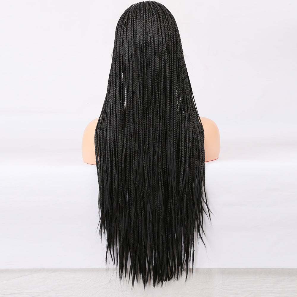 Premium Wig - Elvira Front Lace Long Braided Wigs-Lace Front Wig-UNIQSO