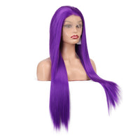 Purple Revolution Front Lace Straight Hair Wig-Lace Front Wig-UNIQSO