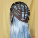 Premium Wig - Rooted Glacier Blue Long Straight Lace Front Wig-Lace Front Wig-UNIQSO