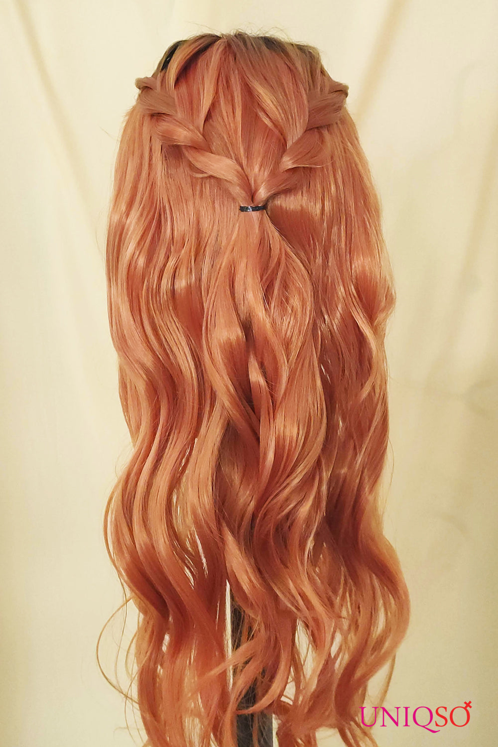 Premium Wig - Auburn Long Big Wave Lace Front Wig-Lace Front Wig-UNIQSO