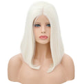 White Pearl Velvet Front Lace Bob Wig-Lace Front Wig-UNIQSO