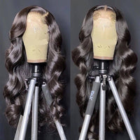 Premium Wig - Ravishing Butterfly Long Wave Black Brown Lace Front-Lace Front Wig-UNIQSO