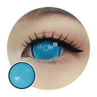 Sweety Mini Sclera Cyan Mesh Rim (1 lens/pack)-Mini Sclera Contacts-UNIQSO