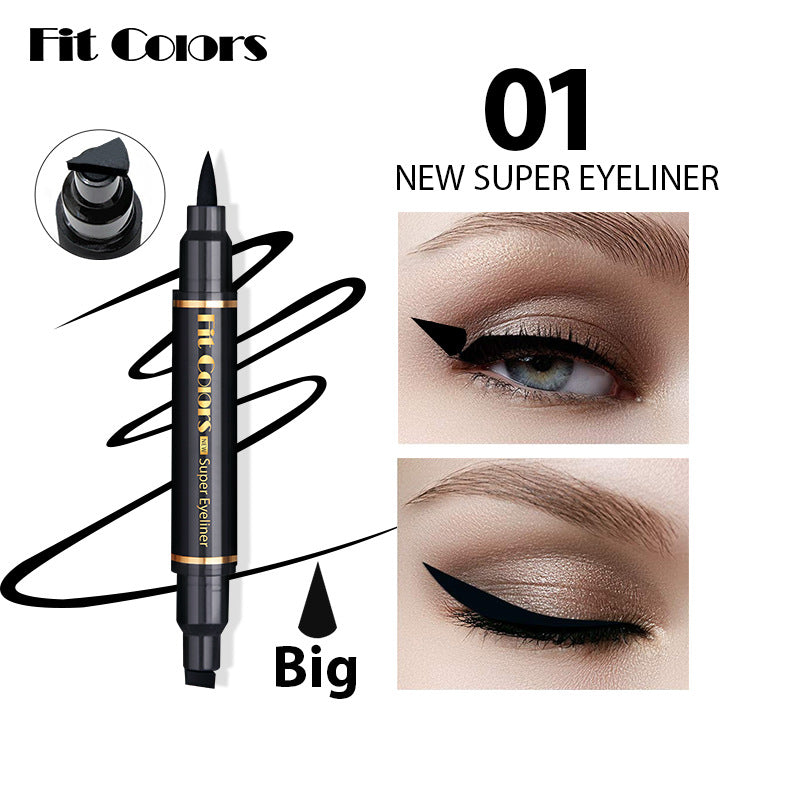 Fit Colors Double Wing Stamp Eyeliner 2-in-1 Quick Dry Stamp Eyeliner ...