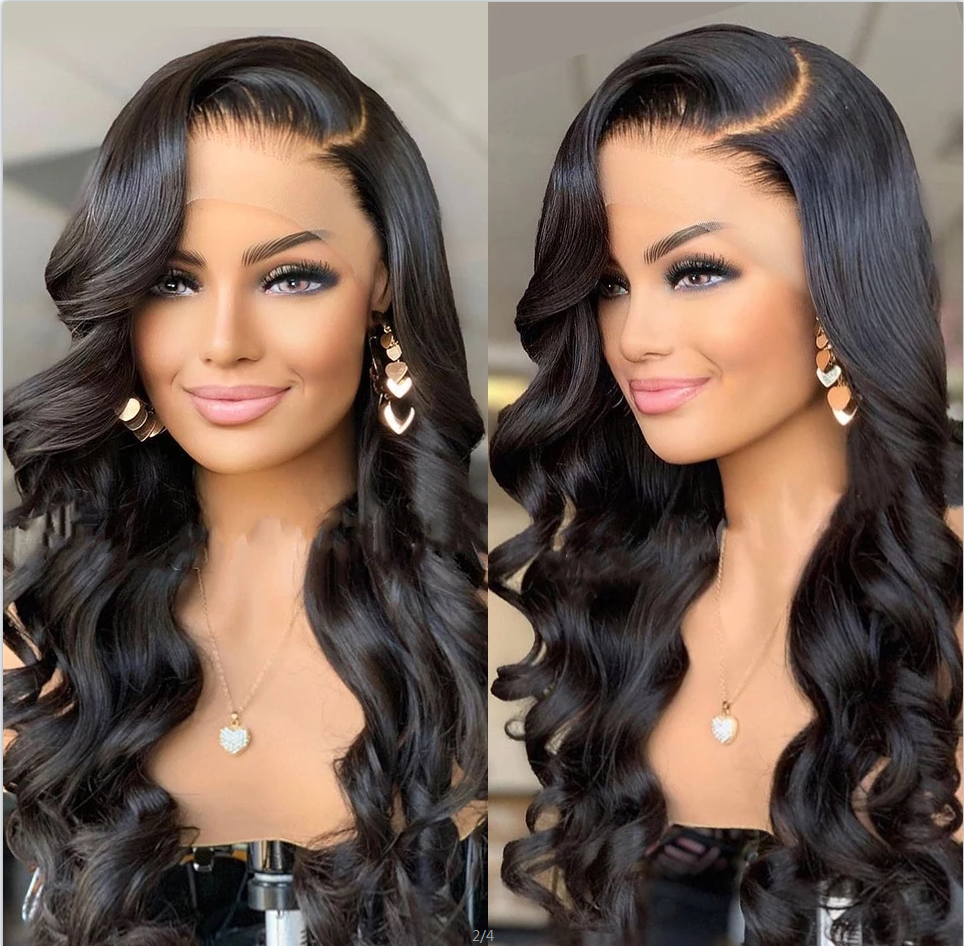 Premium Wig - Ravishing Butterfly Long Wave Black Brown Lace Front-Lace Front Wig-UNIQSO