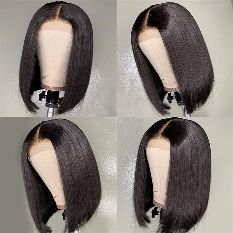 Premium Wig - Classy Chic Front Lace Middle Part Bob-Lace Front Wig-UNIQSO