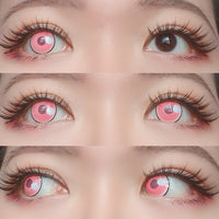 Sweety Anime Cloud Rim Pink - Demon Slayer - Nezuko Kamado (1 lens/pack)-Colored Contacts-UNIQSO