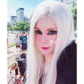 Sweety Blue Sclera Contacts - Blue Elf (1 lens/pack)-Sclera Contacts-UNIQSO