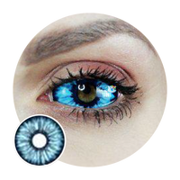 Sweety Blue Sclera Contacts - Blue Elf (1 lens/pack)-Sclera Contacts-UNIQSO