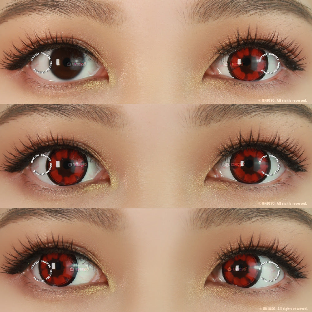 Kazzue Heavenly Cloud Nine Red (1 lens/pack)-Colored Contacts-UNIQSO