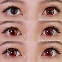 Western Eyes Dolly+ Red (1 lens/pack)-Colored Contacts-UNIQSO