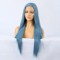 Premium Wig - Charming Victoria Long Straight Blue Hair Wigs-Lace Front Wig-UNIQSO