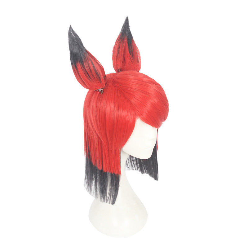 Cosplay Wig - Hazbin Hotel-Alastor-Cosplay Wig-UNIQSO