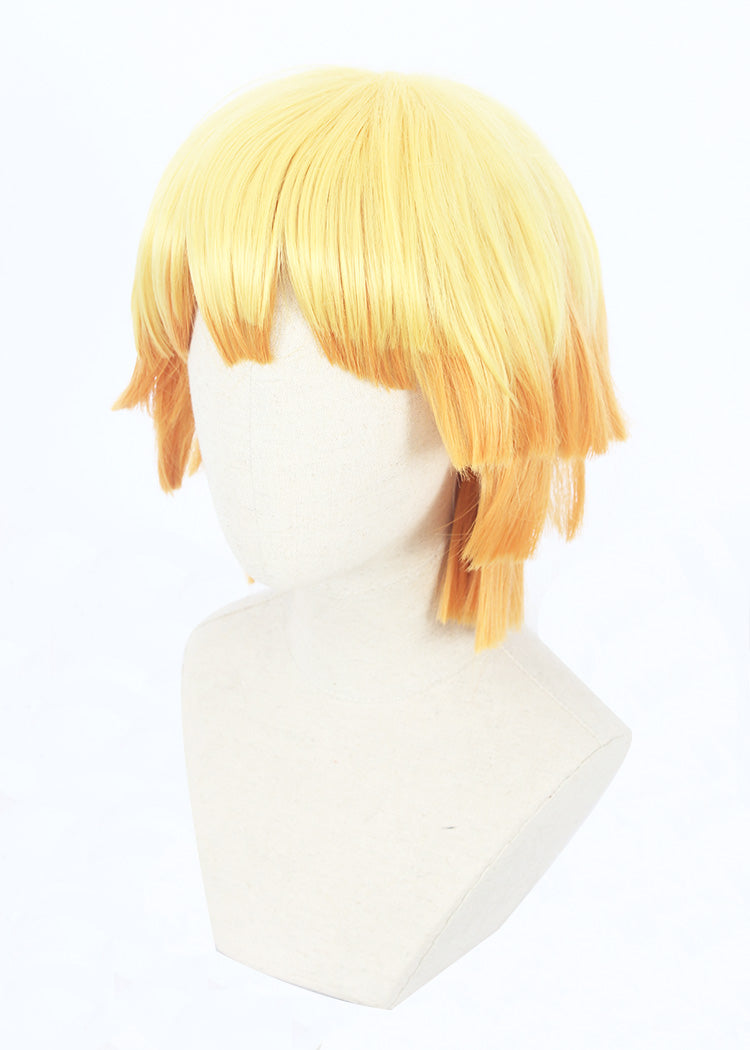 Cosplay Wig - Demon Slayer Agatsuma Zenitsu (Light Orange)-Cosplay Wig-UNIQSO