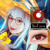 Sweety Devil Red (1 lens/pack)-Colored Contacts-UNIQSO