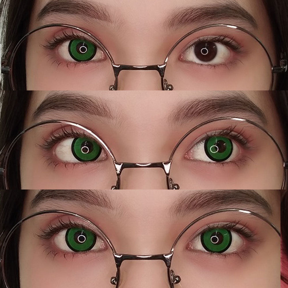 Sweety Crazy Green Zombie / Manson (1 lens/pack)-Crazy Contacts-UNIQSO