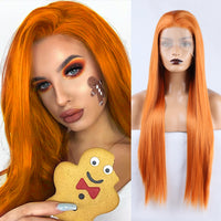 Ritzy Orange Front Lace Wig-Lace Front Wig-UNIQSO