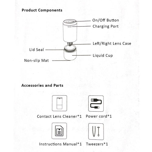 Premium Ultrasonic Contact Lenses Cleaner-Lens Cleaner-UNIQSO