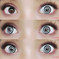 Sweety Crazy Black Spiral (1 lens/pack)-Crazy Contacts-UNIQSO