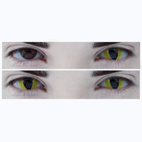 Sweety Crazy Cat Eye Yellow (1 lens/pack)-Crazy Contacts-UNIQSO