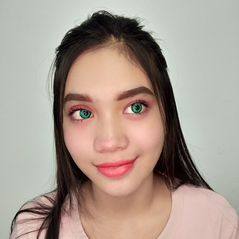 Sweety Crazy Vampire Green (1 lens/pack)-Crazy Contacts-UNIQSO