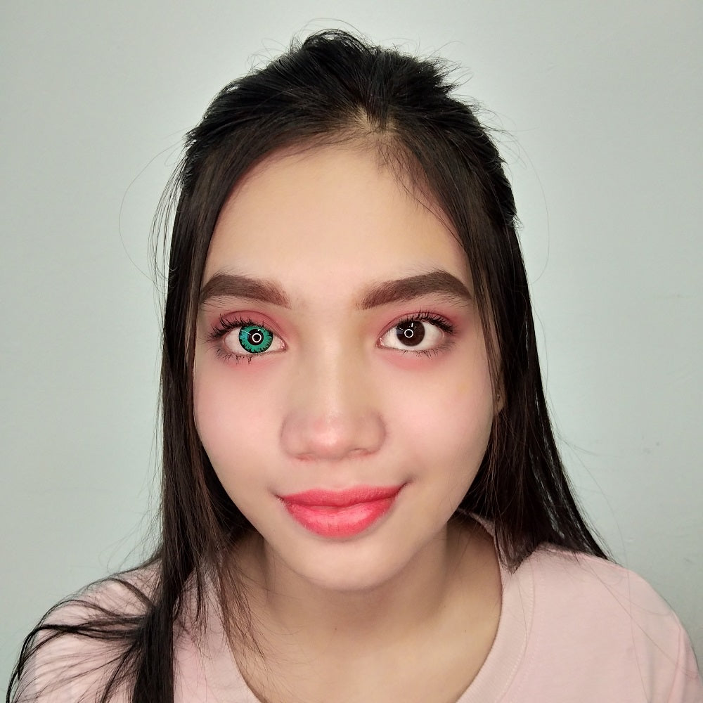 Sweety Crazy Vampire Green (1 lens/pack)-Crazy Contacts-UNIQSO