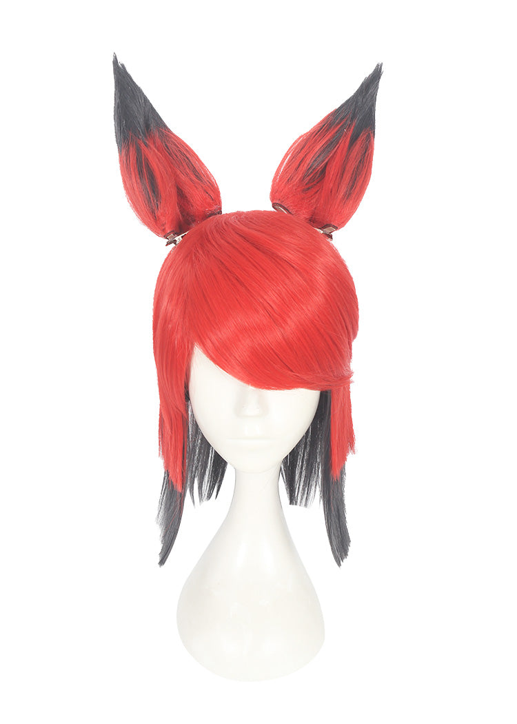 Cosplay Wig - Hazbin Hotel-Alastor-Cosplay Wig-UNIQSO