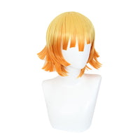 Cosplay Wig - Demon Slayer Agatsuma Zenitsu (Dark Orange)-Cosplay Wig-UNIQSO