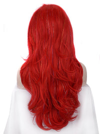 Premium Wig - Poppy Red Layered Lace Front Tinsel-Lace Front Wig-UNIQSO