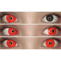 Kazzue Mini Sclera Toxic Red (1 lens/pack)-Mini Sclera Contacts-UNIQSO