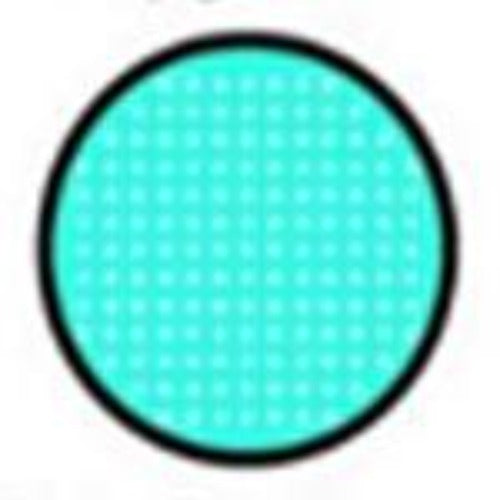 Sweety Crazy Cyan Mesh / Blue Screen with Black Rim (1 lens/pack) [Exp: 02/2026]-Crazy Contacts-UNIQSO