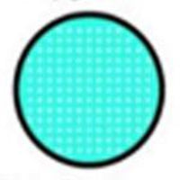 Sweety Crazy Cyan Mesh / Blue Screen with Black Rim (1 lens/pack)-Crazy Contacts-UNIQSO