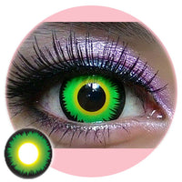 Kazzue Crazy Lens with Power - Green Werewolf (1 lens/pack)-Crazy Contacts-UNIQSO