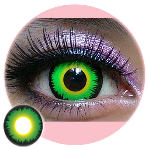 Sweety Crazy Green Demon Eye / Cat Eye (New) (1 lens/pack)