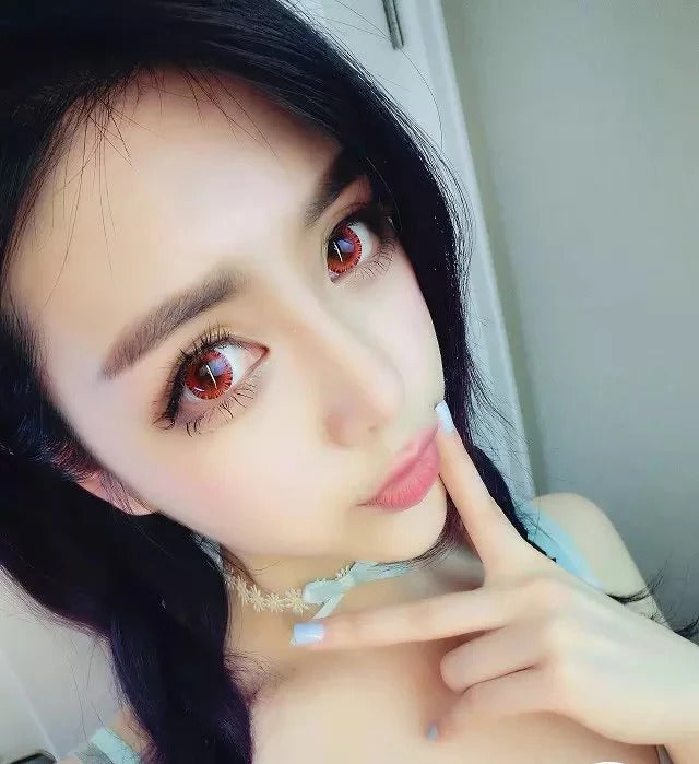 Kazzue Fairy Red (1 lens/pack)-Colored Contacts-UNIQSO