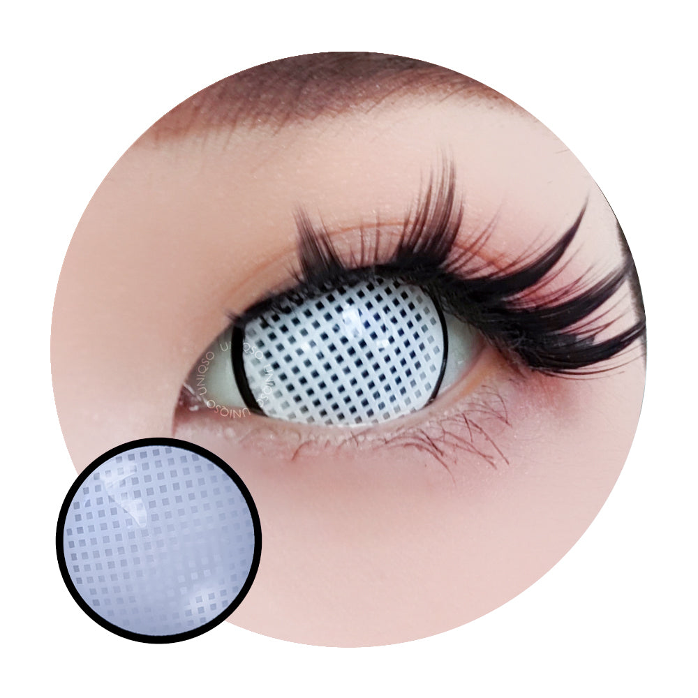 Sweety Mini Sclera White Mesh Rim (1 lens/pack)-Mini Sclera Contacts-UNIQSO